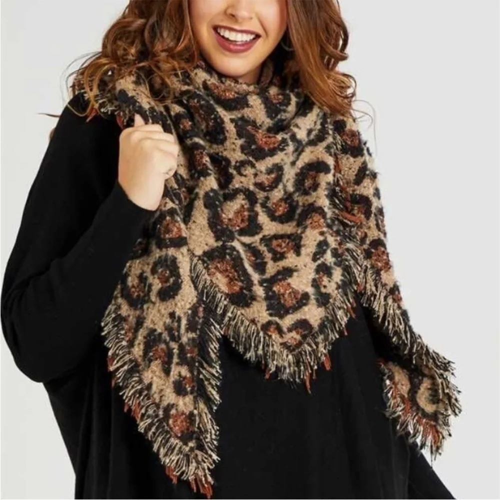 Altar’d State Leopard Scarf NWOT
